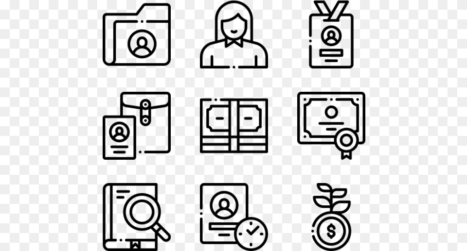 Butcher Icons, Gray Png Image