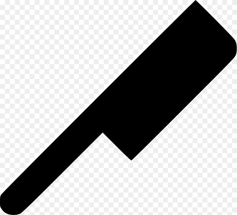 Butcher Knife Knife Of Butcher Black And White, Blade, Razor, Weapon Free Transparent Png