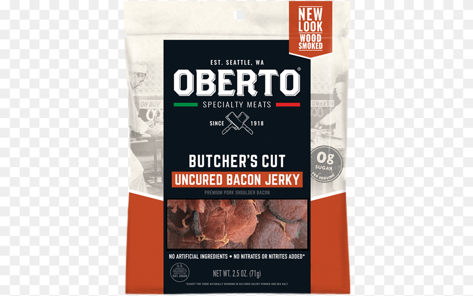 Butchers 2 Oberto Butchers Cut Bacon Jerky, Advertisement, Poster, Food, Meat Free Png Download