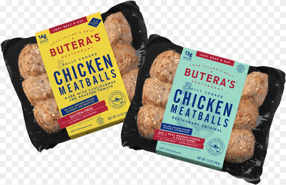 Buteras Meatball Packages Small Baked Goods, Food, Meat, Bread Png