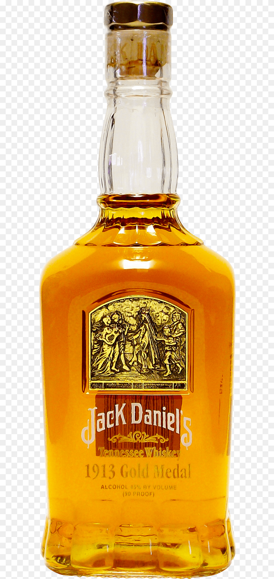 Butilki Na Dzhak Daniels Jack Daniels Bottle Alcoholic Jack Daniels Gold Medal 1913, Alcohol, Beverage, Liquor, Whisky Free Png Download