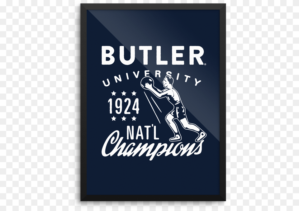 Butler 1924 Champs Posterdata Large Image Cdn Poster, Advertisement, People, Person, Book Free Png Download
