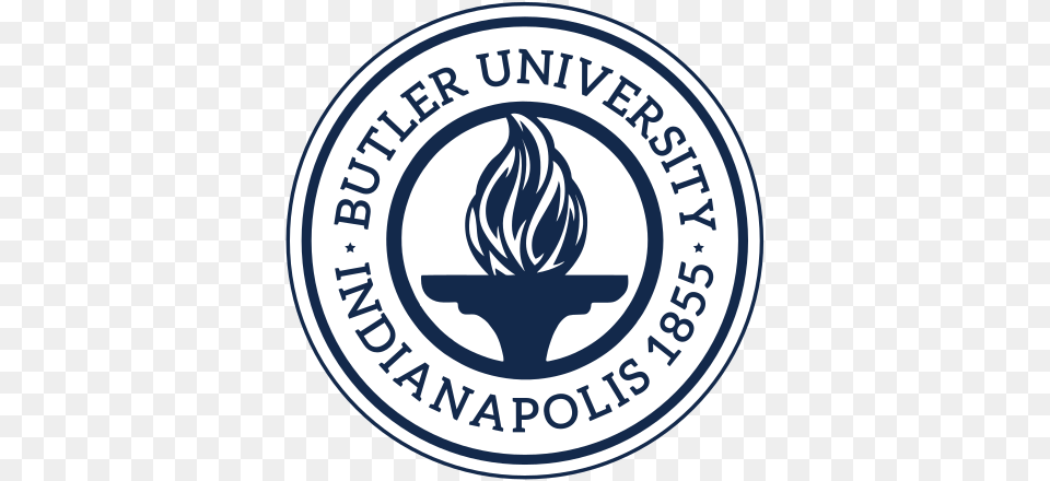Butler University The Bell Tower Within Holcomb Gardens Butler University Logo, Emblem, Symbol, Disk Free Png