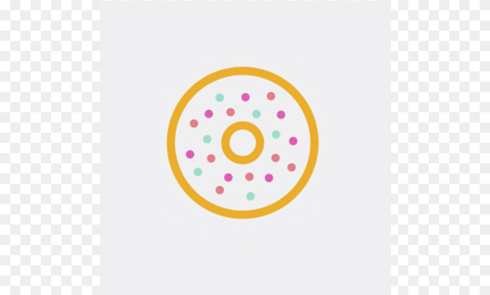 Butt Donut Circle, Food, Sweets, Sprinkles, Plate Free Png Download