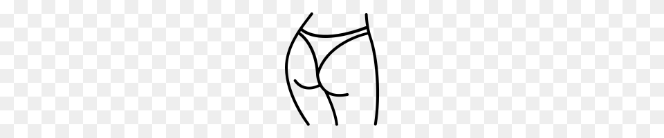 Butt Icons Noun Project, Gray Free Transparent Png