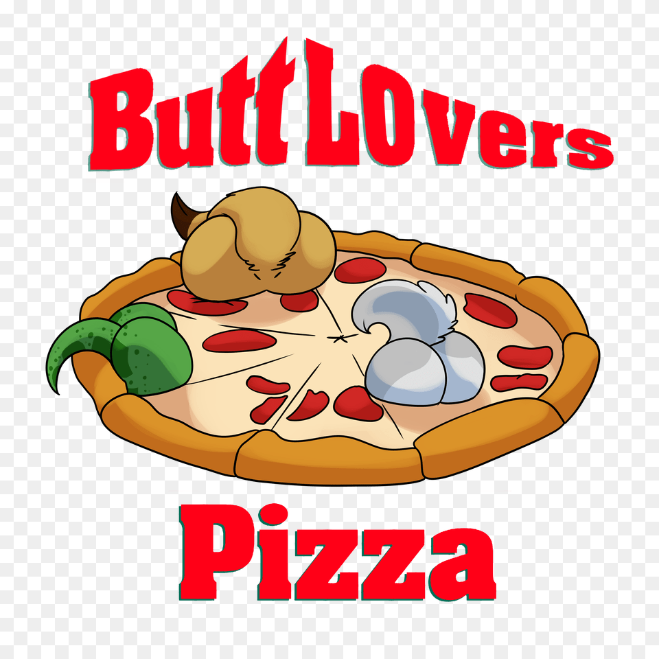 Butt Lovers Pizza Artworktee, Food, Advertisement Png