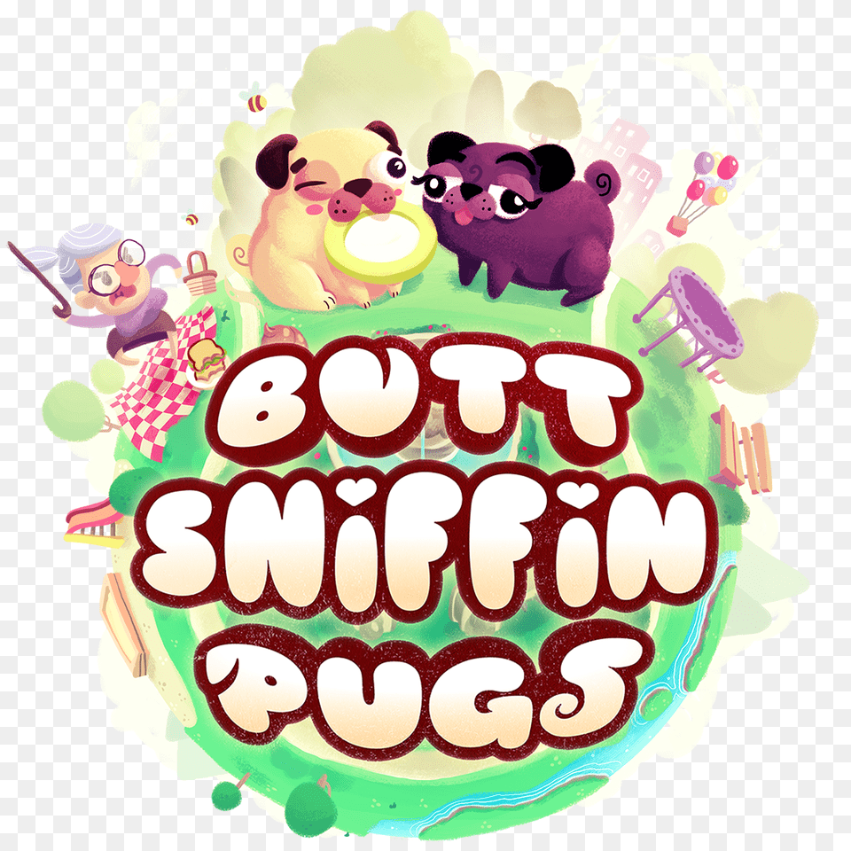 Butt Sniffin Pugs, Person, People, Sweets, Food Png Image
