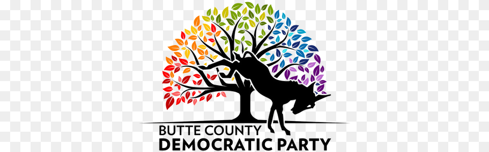 Butte County Democratic Party Abstract Tree Logo Design, Art, Graphics, Plant, Flower Free Png Download