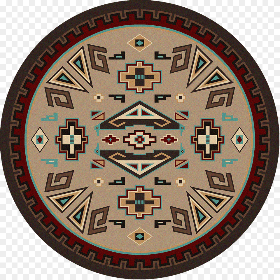 Butte Southwest 8ft Round Rug, Home Decor Free Png