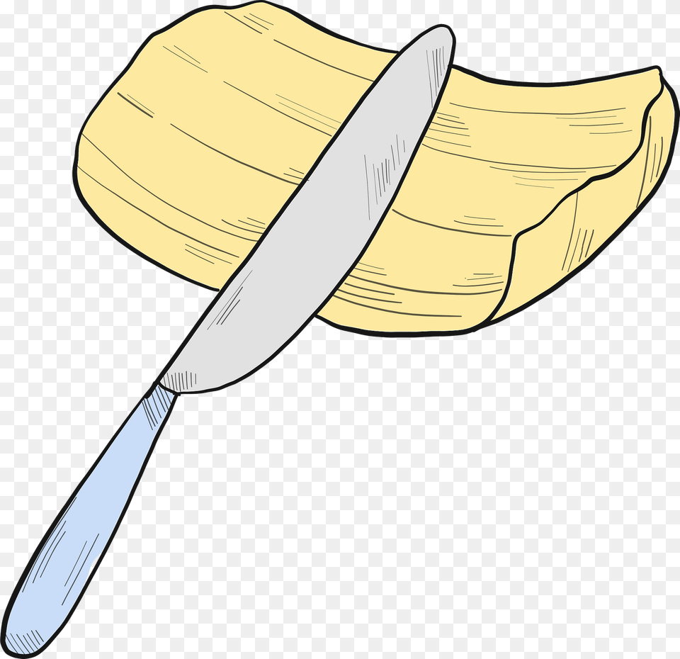 Butter And Knife Clipart, Blade, Cutlery, Weapon Free Png