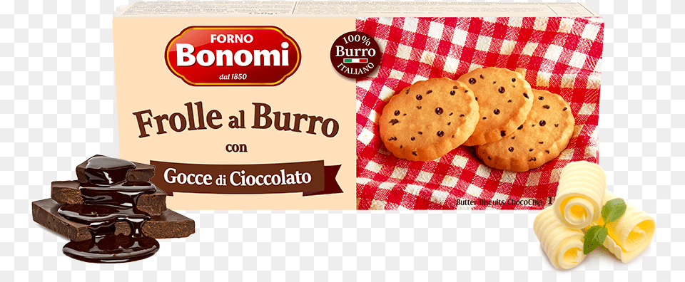 Butter Biscuits Chocochip Forno Bonomi Frolle Al Burro, Bread, Cracker, Food, Sweets Free Transparent Png