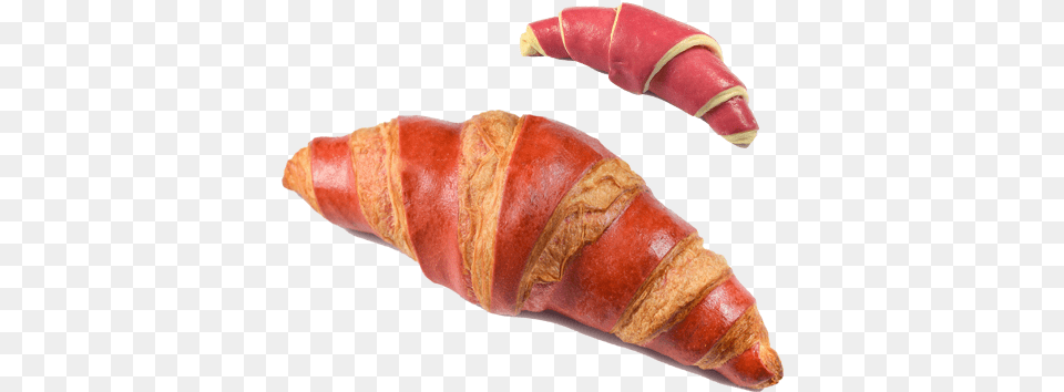 Butter Croissant Red Duo With Raspberry Filling Kruassani Dvuhcvetnie, Food, Hot Dog Png Image