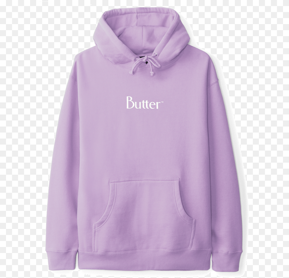 Butter Goods Classic Logo Pullover Hoody Lavender Butter Goods Beautiful Music Hoodie, Clothing, Knitwear, Sweater, Sweatshirt Free Png Download