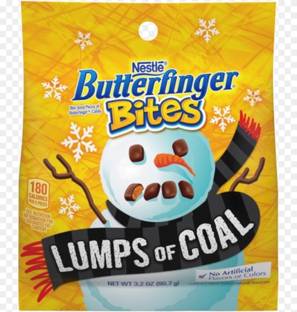 Butterfinger Bites Lump Of Coal Poster, Advertisement, Food, Sweets, Birthday Cake Free Png