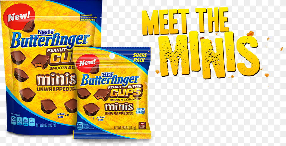 Butterfinger Peanut Butter Cups, Advertisement, Food, Snack, Sweets Free Png