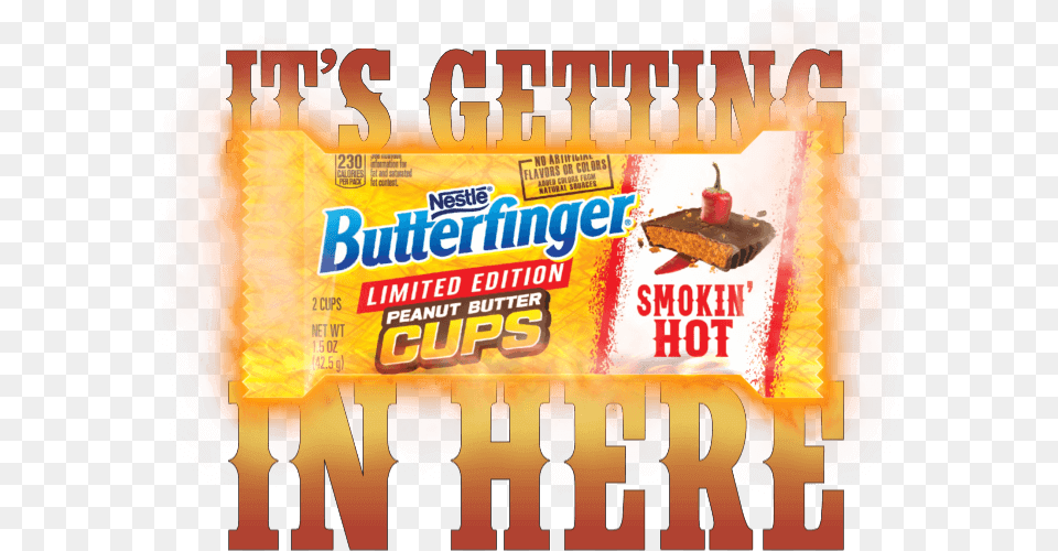 Butterfinger Smokin39 Hot Instant Win Amp Sweepstakes Butterfinger Crisp Bar Peanut Butter 3 Pieces, Advertisement, Poster, Sweets, Food Png Image
