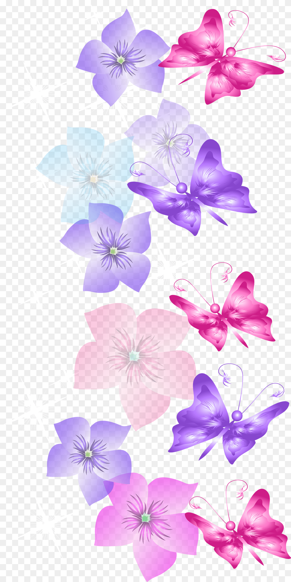 Butterflies And Flowers Decoration Clipart Flower Marco Flores Y Mariposas, Art, Floral Design, Geranium, Graphics Free Png Download