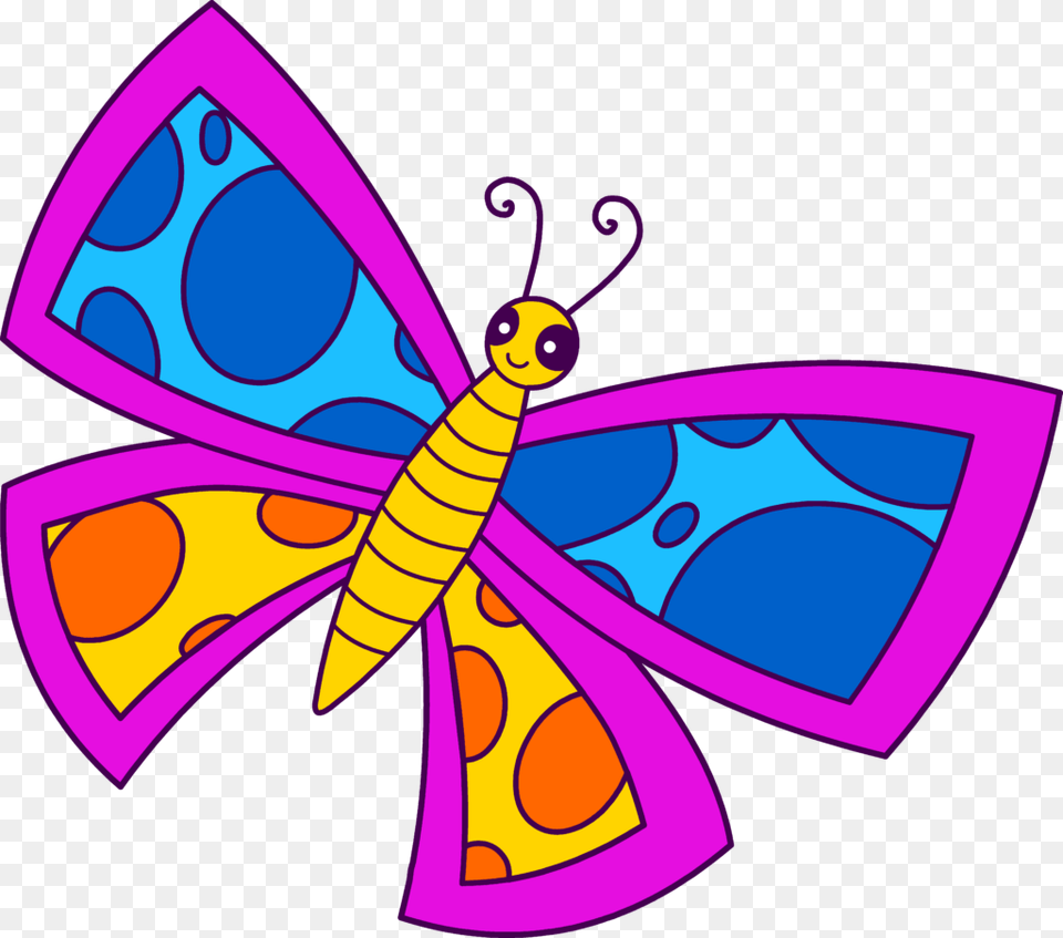 Butterflies Butterfly Spotted Neon Clip Art, Animal Png Image