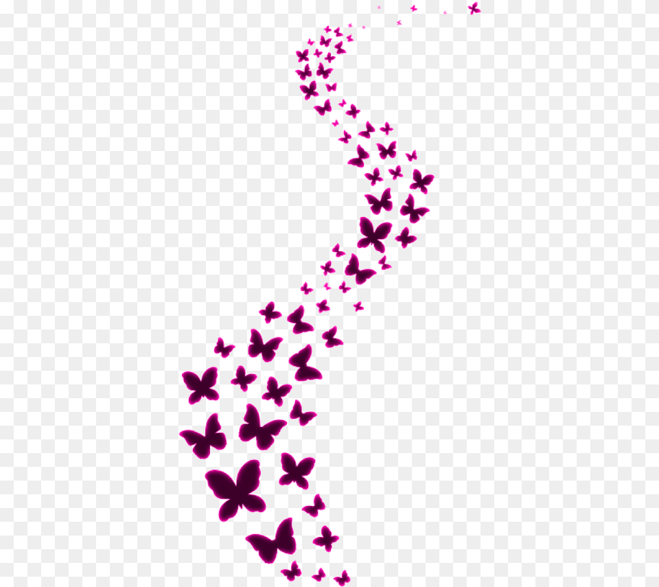 Butterflies Mariposas Decoration Decoracion Decoracin, Flower, Petal, Plant, Purple Png Image