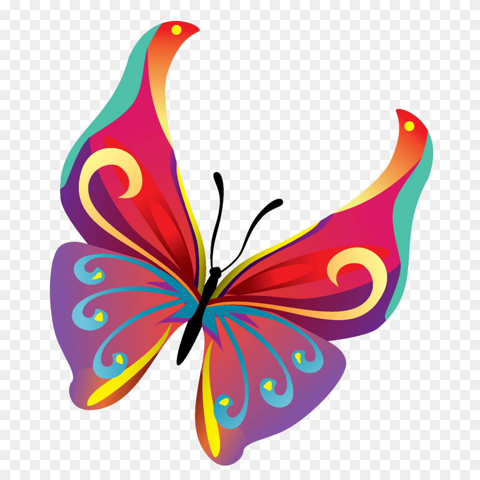 Butterflies Vector Pic, Art, Floral Design, Graphics, Pattern Png Image