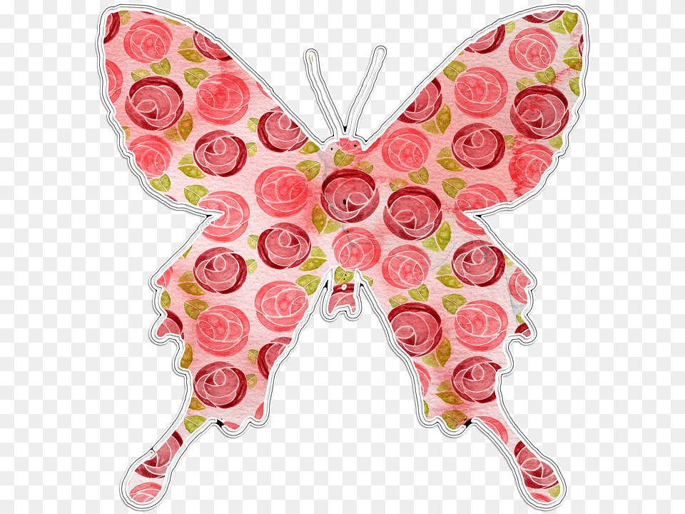 Butterfly Pattern, Art, Floral Design, Graphics Png