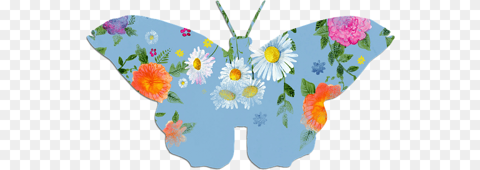 Butterfly Applique, Pattern, Flower, Plant Png Image