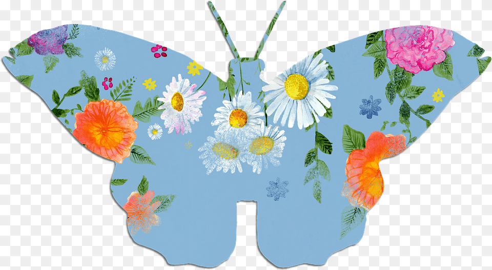 Butterfly Applique, Pattern, Plant, Flower Free Transparent Png