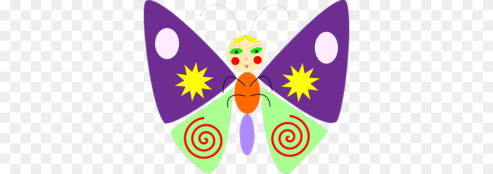 Butterfly Art, Graphics, Purple, Face Free Png