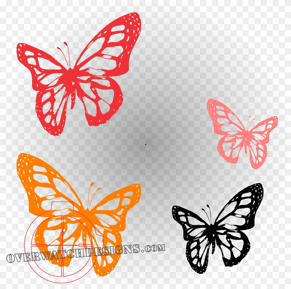 Butterfly, Pattern, Art, Flower, Plant Png
