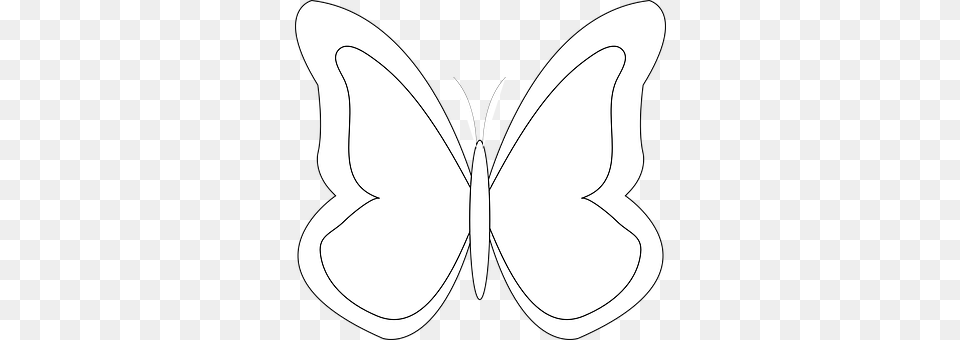 Butterfly Stencil, Art, Animal, Fish Free Png Download