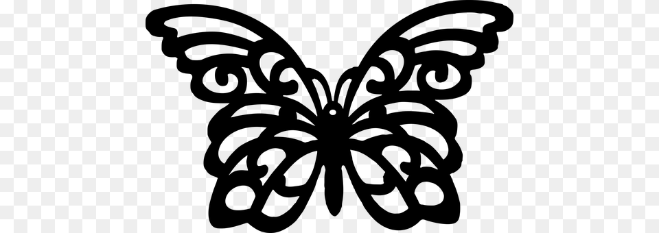 Butterfly Gray Free Png
