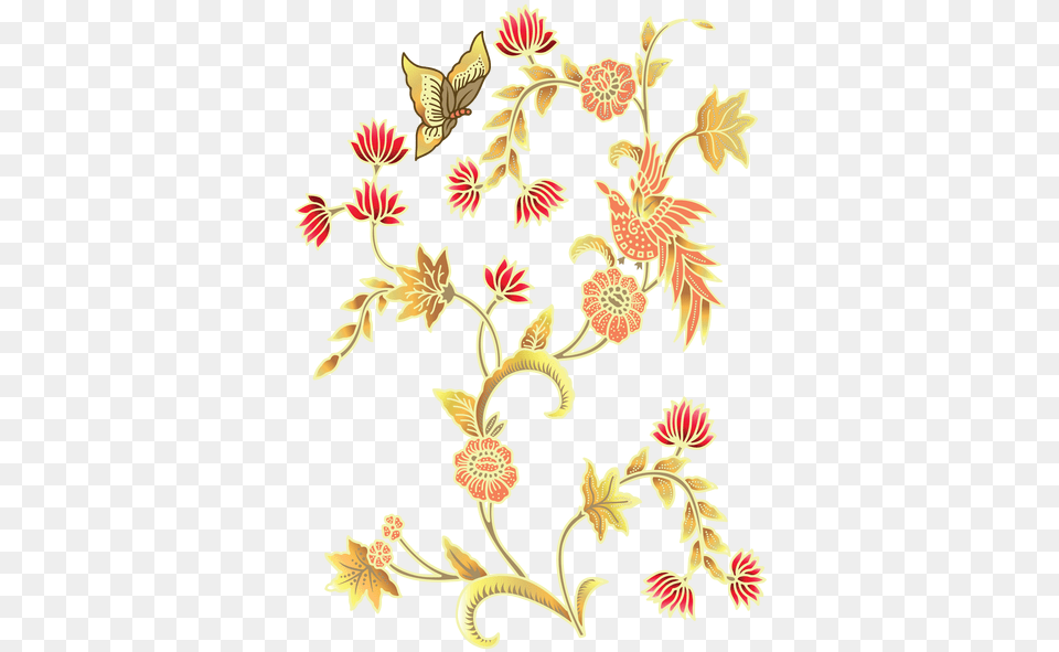Butterfly, Art, Embroidery, Floral Design, Graphics Free Png