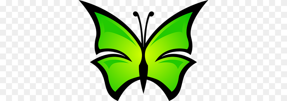 Butterfly Logo, Symbol, Green Free Png