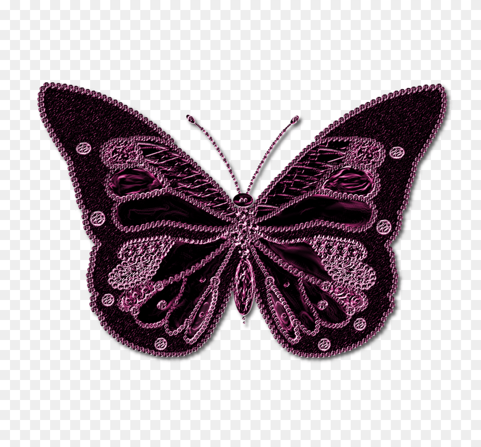 Butterfly, Purple, Accessories Free Png Download