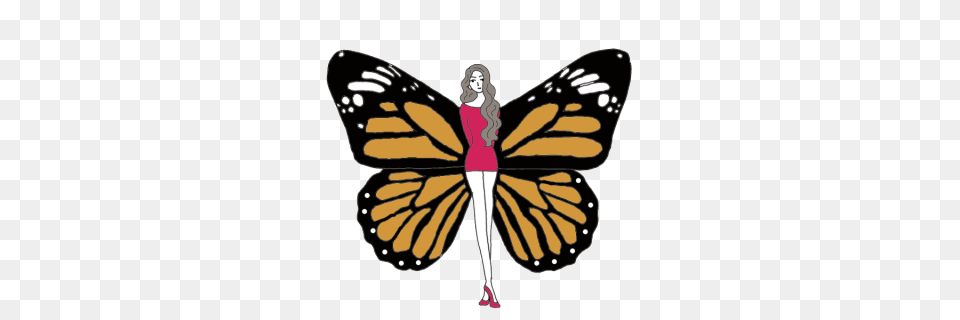 Butterfly Awaken Your Magick Powers, Adult, Person, Woman, Female Free Transparent Png