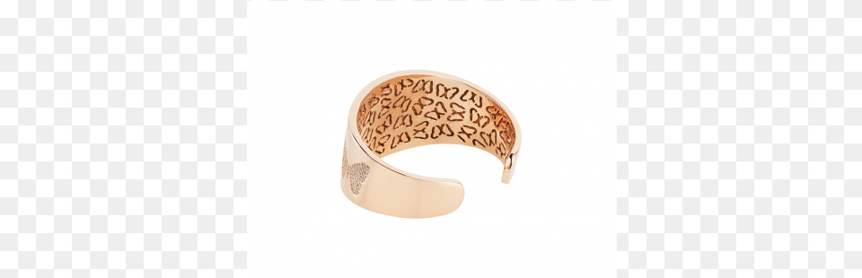 Butterfly Bangle Rose Gold Vermeil White Cz Stones Gold, Cuff, Accessories Png Image