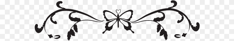 Butterfly Black And White Border, Art, Floral Design, Graphics, Pattern Png