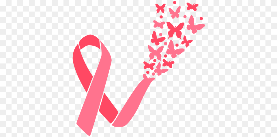 Butterfly Burst Breast Cancer Ribbon Transparent U0026 Svg Cinta Del Cancer De Mama, Art, Graphics, Paper, Flower Free Png