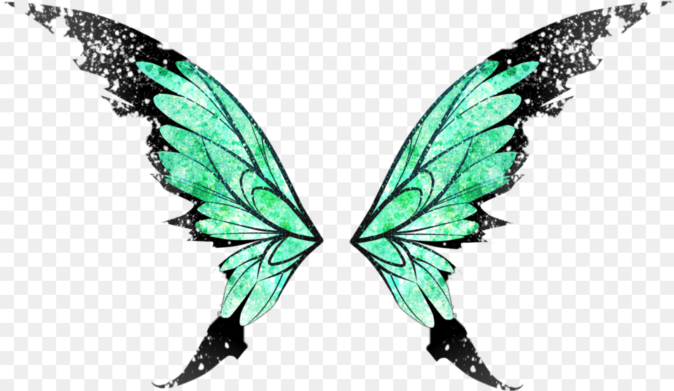 Butterfly Butterflywings Wings Angel Angelwings Wing Green Fairy Wings, Leaf, Plant, Tree Png Image