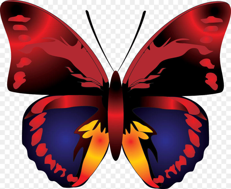 Butterfly Cartoon Red Butterfly Clipart Hd, Animal, Insect, Invertebrate Free Png Download