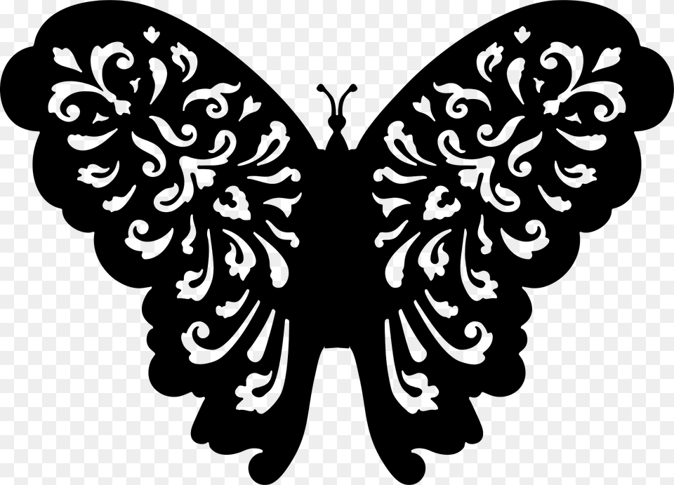 Butterfly Clipart, Stencil, Pattern, Art, Graphics Free Transparent Png