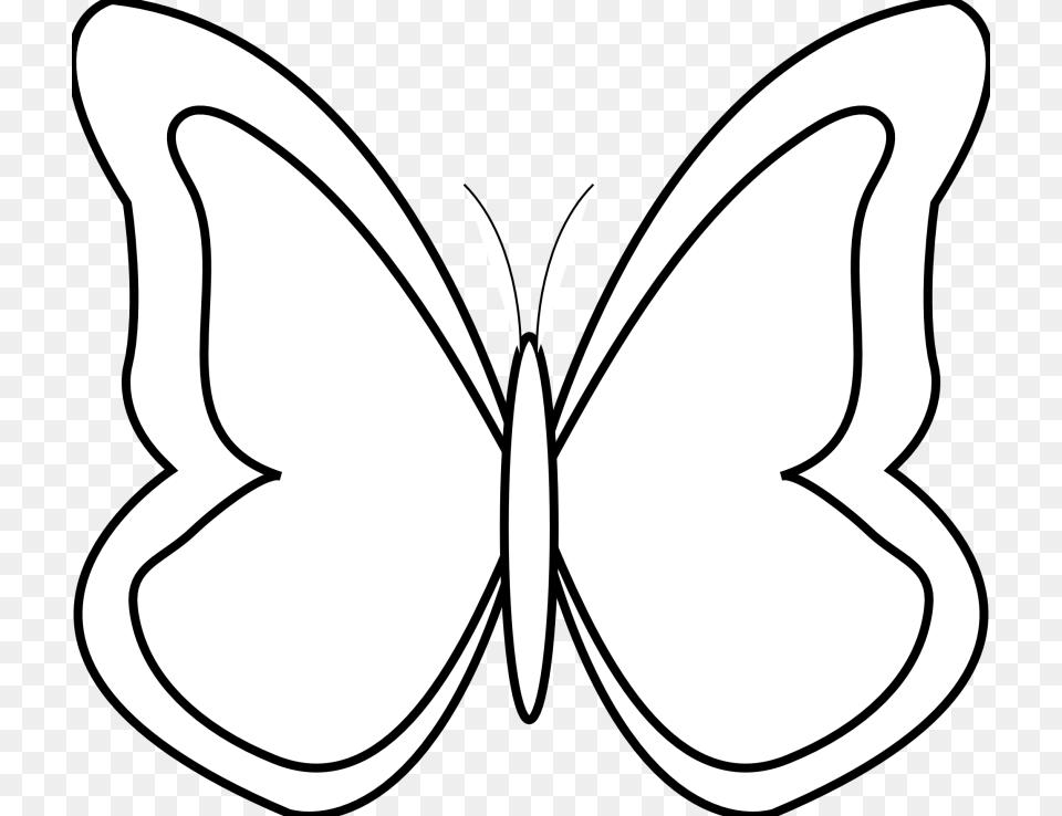 Butterfly Clipart Black And White, Stencil, Smoke Pipe Free Transparent Png