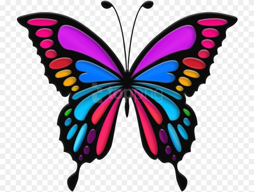 Butterfly Clipart Images Colorful Butterfly Clipart, Graphics, Art, Purple, Electrical Device Free Png