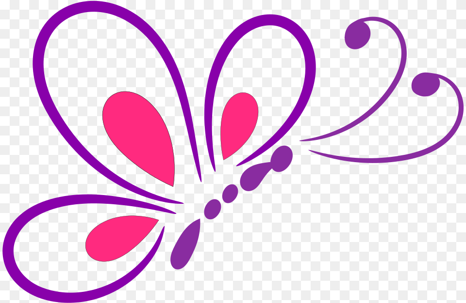 Butterfly Clipart Line Art Cricut Butterfly Svg Floral Design, Graphics, Pattern, Purple Free Png Download