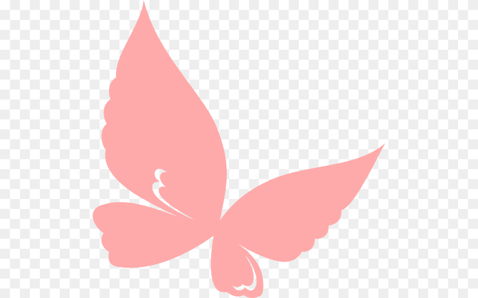 Butterfly Clipart Peach Peach Butterfly, Leaf, Plant, Flower, Animal Png Image