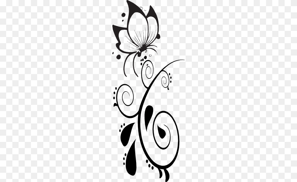 Butterfly Clipart Swirl Stickalz Llc Beautiful Butterfly Vinyl Wall Art Decal, Floral Design, Graphics, Pattern, Person Png Image