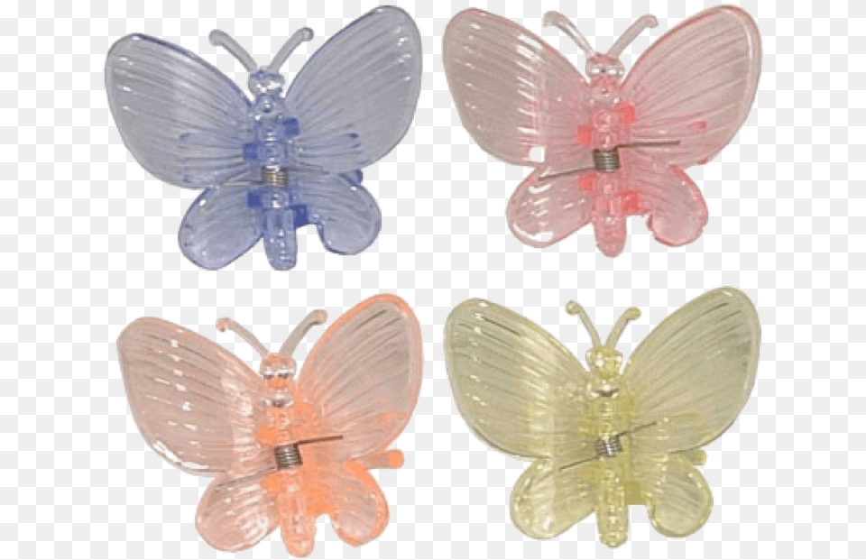 Butterfly Clips Hairclip Cute Kidcore Freetoedit Large Copper, Accessories, Jewelry, Brooch, Appliance Png Image
