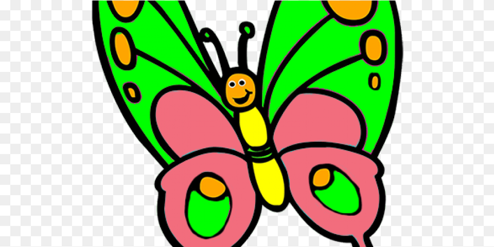 Butterfly Coloring Worksheet For Preschool, Animal Free Transparent Png