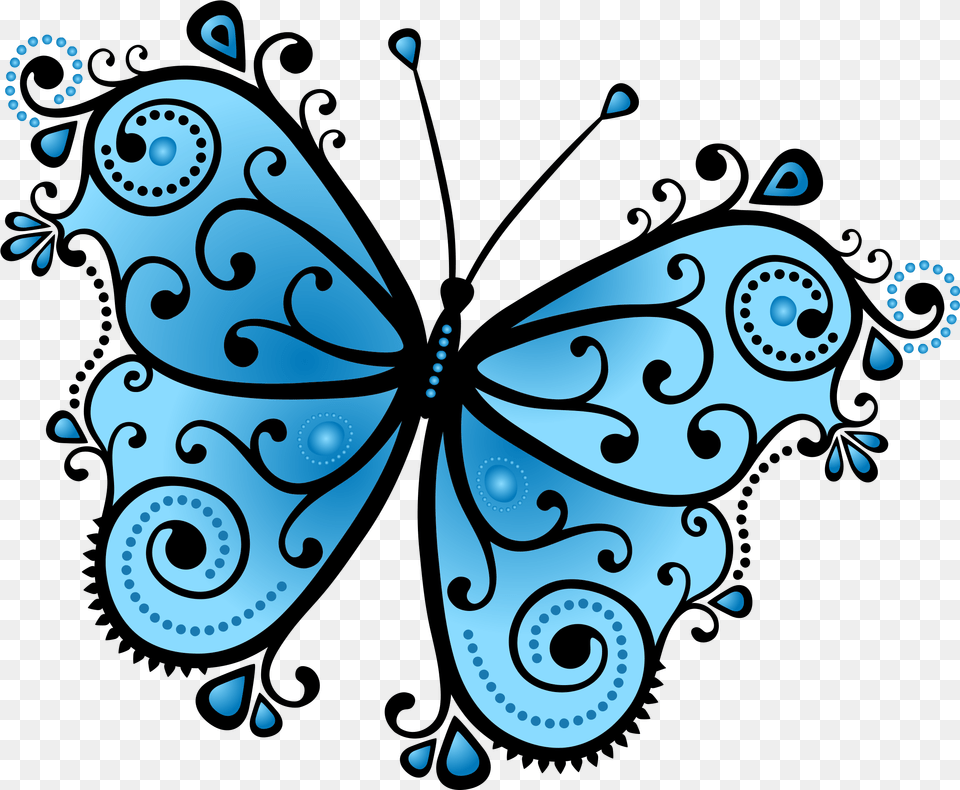 Butterfly Drawing Wallpaper Blue Butterfly Design, Art, Floral Design, Graphics, Pattern Free Png