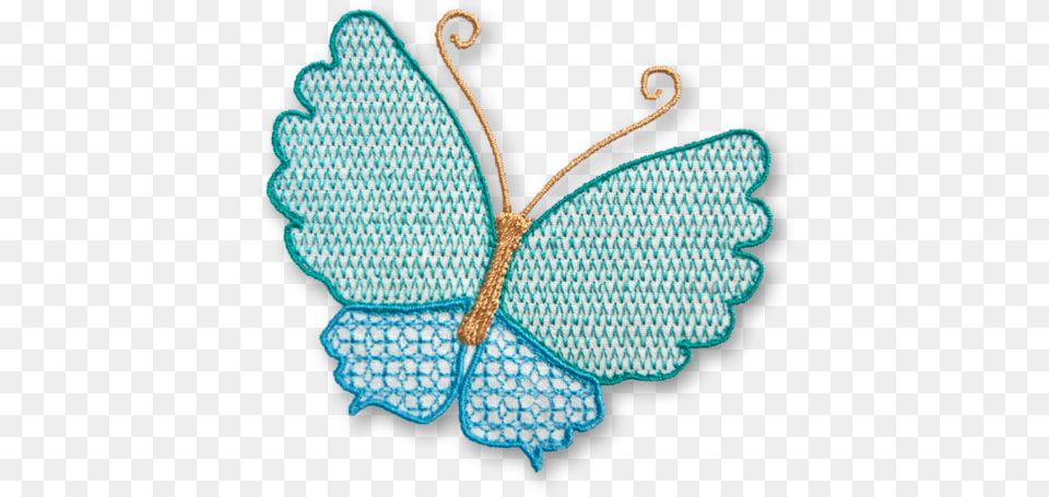 Butterfly Embroidery Designs Butterfly Embroidery, Accessories, Pattern, Jewelry, Turquoise Free Png